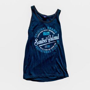 Trendy "U.S. Apparel" Navy Blue Tank Top, Mens, Medium